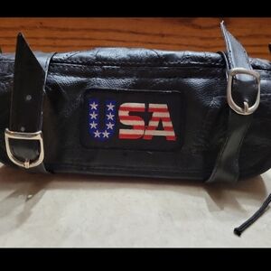 USA Black Leather Men's Bag